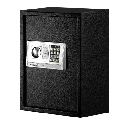 UL-TECH Digital Security Safe Box - Steel, 50x35x30.5cm, Twin-Bolt Lock, Keypad & Alarm, Wall Mountable, Black UL-TECH Digital Security Safe Box - Steel, 50x35x30.5cm, Twin-Bolt Lock, Keypad & Alarm, Wall Mountable, Black