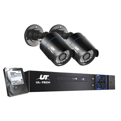 UL-TECH 1080P CCTV Security System: 4CH DVR, 2 Cameras, 1TB HDD, Infrared Night Vision, Motion Detection, Remote Access UL-TECH 1080P CCTV Security System: 4CH DVR, 2 Cameras, 1TB HDD, Infrared Night Vision, Motion Detection, Remote Access