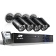 UL-Tech 1080P 4CH DVR CCTV Security System, 4 Cameras, 2TB HDD, Night Vision, Motion Detection, Remote Access