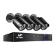 UL-TECH 1080P CCTV Security System: 4CH DVR, 4 Cameras, Motion Detection, Night Vision, Remote Access, Weatherproof