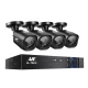 UL-TECH 4CH DVR CCTV Security System with 4 Cameras, 1080p HD, Motion Detection, Night Vision, Weatherproof