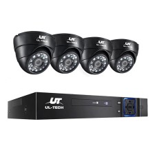 UL-Tech 1080P CCTV Security System 8CH DVR, 4 Cameras, Motion Detection, Infrared Night Vision, Remote Access