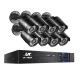 UL TECH 8CH DVR CCTV Security System with 8 Cameras, 1080P HD, Motion Detection, Infrared Night Vision, Remote Access