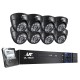 UL-Tech 8CH DVR Indoor CCTV Security System with 8 Cameras, 1TB HDD, 1080P HD, Infrared Night Vision, Motion Detection