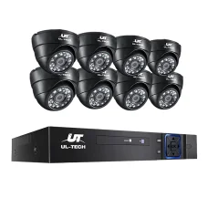 UL-TECH 1080P Indoor CCTV Security System: 8CH DVR, 8 Cameras, Motion Detection, Night Vision, Remote Access