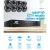 UL-TECH 1080P Indoor CCTV Security System: 8CH DVR, 8 Cameras, Motion Detection, Night Vision, Remote Access
