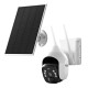 UL-Tech 3MP Security Camera with Solar Panel, 305° Pan, Full-Colour Night Vision, 7800mAh Battery, IP66 Waterproof