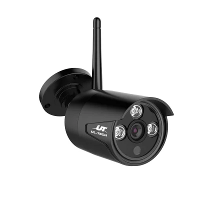 UL-TECH 3MP Wireless Bullet CCTV Camera, Outdoor/Indoor, IP66 Waterproof, H.264+, P2P, IR-CUT, NVR Compatible