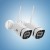 UL-TECH 3MP Wireless CCTV Cameras, Dual Pack, IP65 Waterproof, Night Vision, 2-Way Audio, Easy Install, 3.6mm Lens
