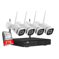 UL-TECH Wireless CCTV System: 8CH NVR, 3MP Cameras, 2TB HDD, Full-Colour Night Vision, Waterproof, Motion Detection