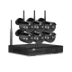 UL-TECH Wireless CCTV Security System: 8CH NVR, 6 Bullet Cameras, 3MP HD, H.264+, Remote Access, 1-Year Warranty