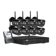 UL-TECH 8CH Wireless CCTV System: 8 Bullet 3MP Cameras, 4TB Storage, Night Vision, Motion Detection, Remote Access