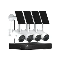 UL-TECH 4MP Wireless Solar CCTV Security Cameras, 8CH NVR, IP65 Waterproof, 2-Way Audio, Smartphone Access