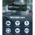 UL-TECH 4K Hidden Dual Lens Dash Camera with 170° Wide Angle, Night Vision, WiFi, G-Sensor, 128GB Support, PVC Black