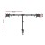 Artiss Dual Monitor Arm Desk Mount - Heavy-Duty Steel, Fully Adjustable, 360° Swivel, Fits Up to 32" Screens, Black