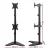 Artiss Dual Monitor Arm Stand: Freestanding, Heavy-Duty Steel, Adjustable for 17"-32" Screens, VESA Compatible, Black
