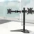 Artiss Dual Monitor Arm Stand, Heavy-Duty Steel, Fits Up to 32", Black, Adjustable Height, 360° Swivel, No Drilling