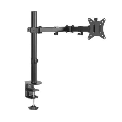 Artiss Fully Adjustable Single Monitor Arm Desk Mount, Heavy-Duty Steel, Fits 32" Screen, VESA, 9kg Capacity, Black