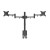 Artiss Dual Monitor Arm Desk Mount: Heavy Duty Steel, 360° Swivel, VESA Compatible, For 10”-30” Screens, Black