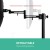 Artiss Adjustable Single Monitor Arm Desk Mount | Heavy Duty Steel | 360° Swivel | VESA Compatible 10"-30" | Black