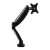 Artiss Black Monitor Arm Stand - Adjustable Gas Spring Desk Mount for 10"-27" Screens, 360° Swivel, VESA Compatible
