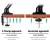 Artiss Black Monitor Arm Stand - Adjustable Gas Spring Desk Mount for 10"-27" Screens, 360° Swivel, VESA Compatible