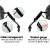 Artiss Black Monitor Arm Stand - Adjustable Gas Spring Desk Mount for 10"-27" Screens, 360° Swivel, VESA Compatible