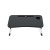 Artiss Foldable Laptop Desk Table, 60x40cm MDF, Adjustable Portable Lap Tray with Cup Holder & Tablet Slot, Black