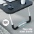 Artiss Foldable Laptop Desk Table, 60x40cm MDF, Adjustable Portable Lap Tray with Cup Holder & Tablet Slot, Black