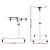 Artiss 360° Rotating Laptop Desk with USB Cooler, Adjustable Height & Tilt, Steel Frame, 60cm, White, Mobile Stand