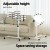 Artiss 60CM White Laptop Desk Table with Fan Cooling | 360° Rotating Stand, Adjustable Height & Tilt | Mobile Workspace