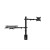 Artiss Dual Monitor Arm Desk Mount with Laptop Tray, Steel, Fits Up to 32" Screens, Black, Adjustable for Comfort