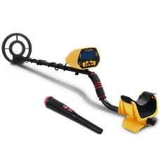 Weisshorn Metal Detector 180MM Deep Sensitive Waterproof LCD Pinpointer Set Gold Silver Treasure Hunter Yellow