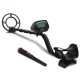 Weisshorn Metal Detector LCD 220MM Deep Waterproof Pinpointer Set, 250MM Coil, 360° Side-Scan, Adjustable Shaft