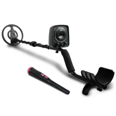 Weisshorn Metal Detector 160MM Deep Sensitive Waterproof Pinpointer Set with LED, Headphones, Adjustable Shaft, 2 Modes