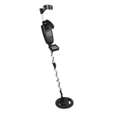 Weisshorn Metal Detector 180MM Deep Sensitive Waterproof Gold Digger LCD Screen with Headphones, Adjustable Shaft, Black