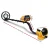 Weisshorn Metal Detector 180MM Deep Waterproof Treasure Hunter with LCD Screen and Headphones Yellow Adjustable