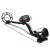Weisshorn Metal Detector 220MM Deep Sensitive Waterproof Gold Treasure Hunter LCD with Headphones, Black