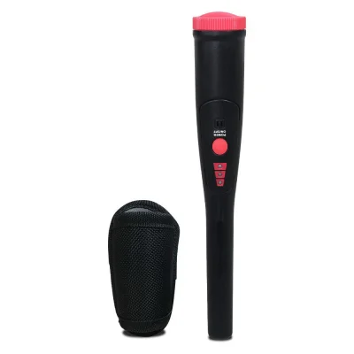 Weisshorn Pinpointer Metal Detector 40mm Sensitive Waterproof Handheld 360° Detection with LED & Vibrating Alarm Black