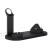 Devanti 4-in-1 15W Wireless Charger Station for iPhone, iWatch, AirPods - Safe, Rotatable, Black, ABS+PC, 23x