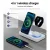 Devanti 4-in-1 Wireless Charger Dock White, Fast 15W Charging Station for Phone, iWatch, Airpods, USB, Foldable Design