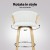 Artiss Ricardo Bar Stools, Bentwood & PU Leather, 66cm Seat Height, White, Set of 4 - Swivel & Contemporary Design