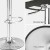 Artiss Bar Stools, PU Leather, Adjustable, White, 42.5x46x75.5-95.5cm, Elegant Wood Grain, Contemporary Design