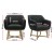 Artiss Aston Tub Accent Chair, Faux Linen, Charcoal, 67x70x82cm, High Resilience Foam, Criss-Cross Base, 1-Year Warranty