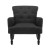 Artiss Wingback Armchair, 100% Polyester, 75x70x79cm, Charcoal Black, Elegant Button Design, French Provincial Style Artiss Wingback Armchair, 100% Polyester, 75x70x79cm, Charcoal Black, Elegant Button Design, French Provincial Style