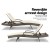 Gardeon Sun Lounge Wicker Beach Chair - Adjustable Aluminium Frame, UV-Resistant, 190cm, Grey & Beige, 1-Year Warranty