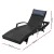 Gardeon Sun Lounge Wicker Lounger - Adjustable Black Outdoor Beach Chair, 4-Position, Weather-Resistant, 190cm x 70cm