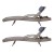 Gardeon 2x Adjustable Wicker Sun Lounge Chairs - Grey & Beige, UV-Resistant, Aluminium Frame, 13cm Cushions, 190cm