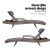 Gardeon 2x Adjustable Wicker Sun Lounge Chairs - Grey & Beige, UV-Resistant, Aluminium Frame, 13cm Cushions, 190cm