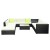 Gardeon 11PC Outdoor Furniture Set - UV-Resistant Wicker Sofa with Removable Covers, Tempered Glass Table, Storage Cover